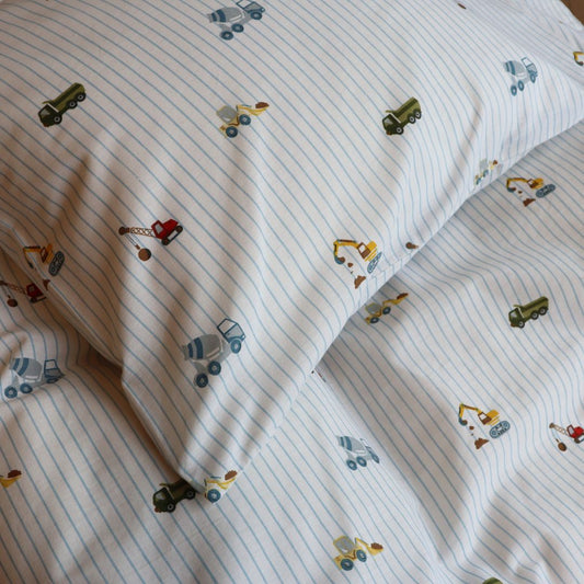 Junior sengesæt - 100x140, 40x45 cm - Excavator