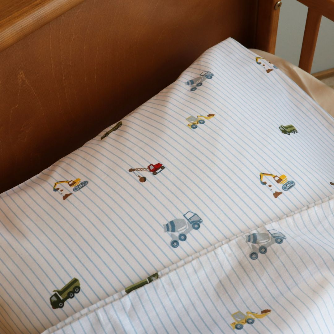 Junior sengesæt - 100x140, 40x45 cm - Excavator