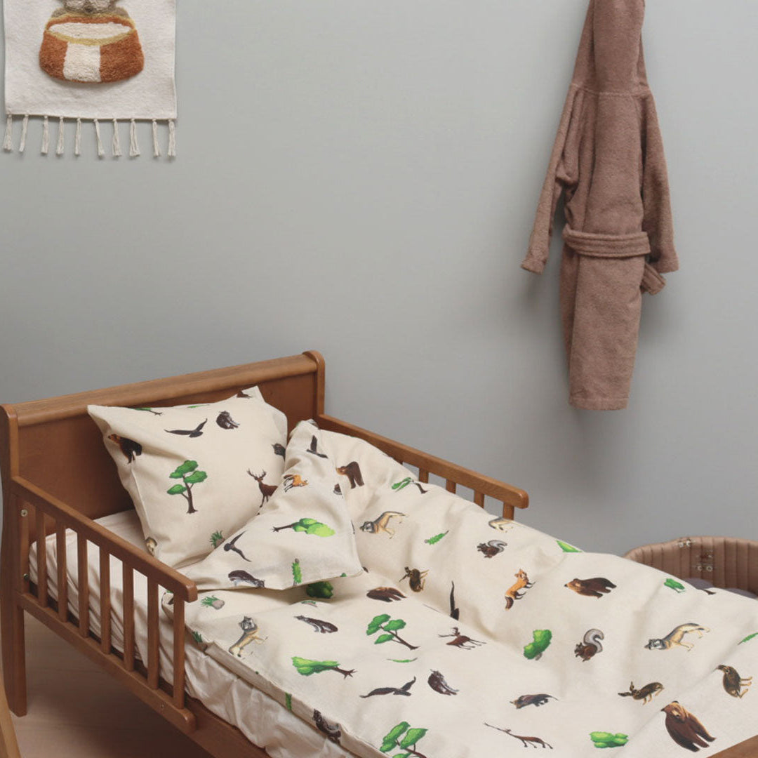 Junior sengesæt - 100x140, 40x45 cm - Forest Animal