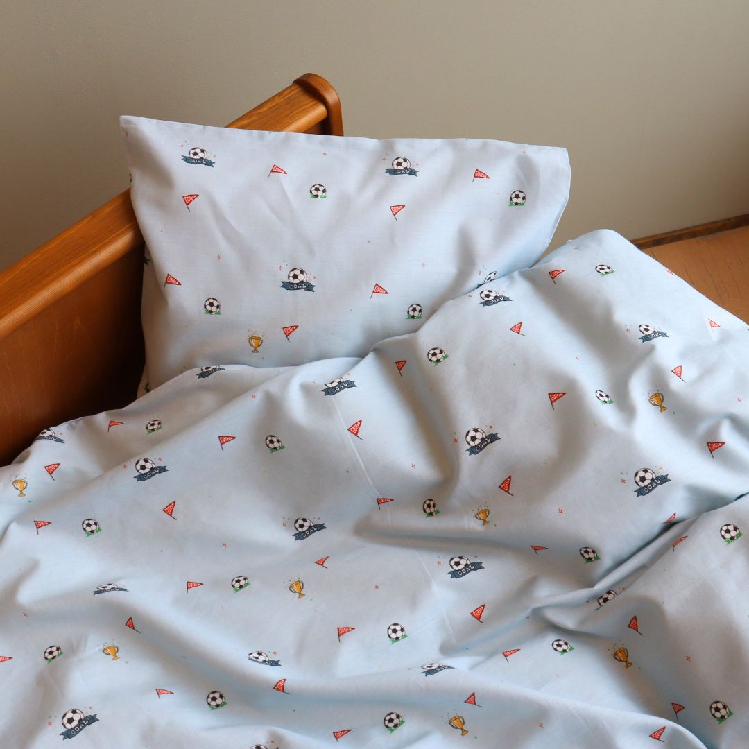 Baby sengesæt - 70x100, 40x45 cm - Football
