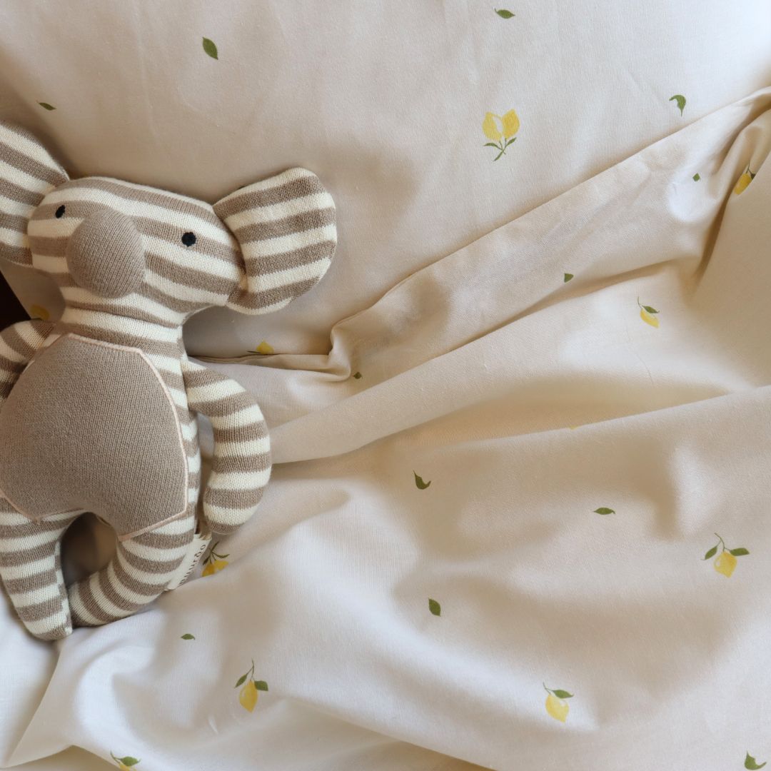 Baby sengesæt - 70x100, 40x45 cm - Lemons