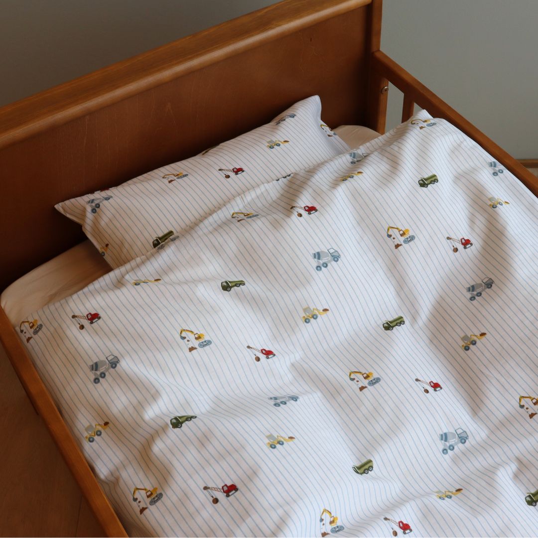 Junior sengesæt - 100x140, 40x45 cm - Excavator