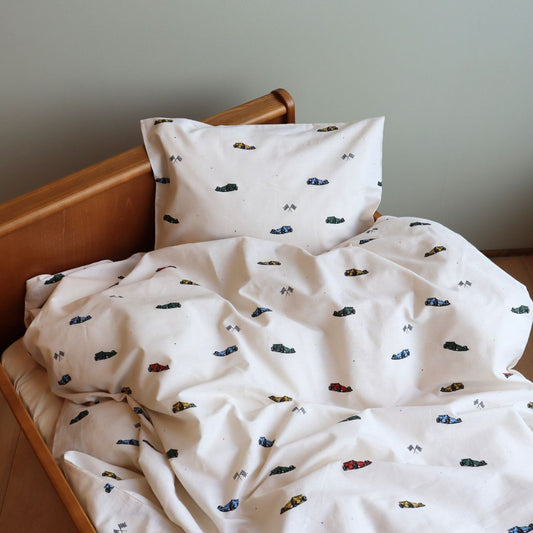 Junior sengesæt - 100x140, 40x45 cm - Race cars