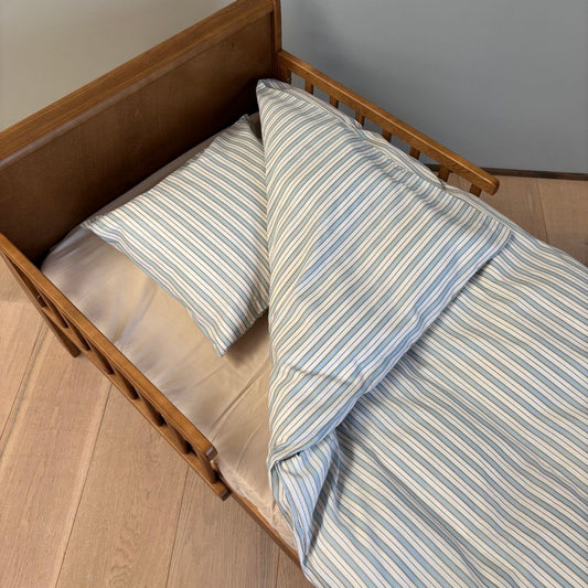 Baby sengesæt - 70x100, 40x45 cm - Sky Blue Stripe