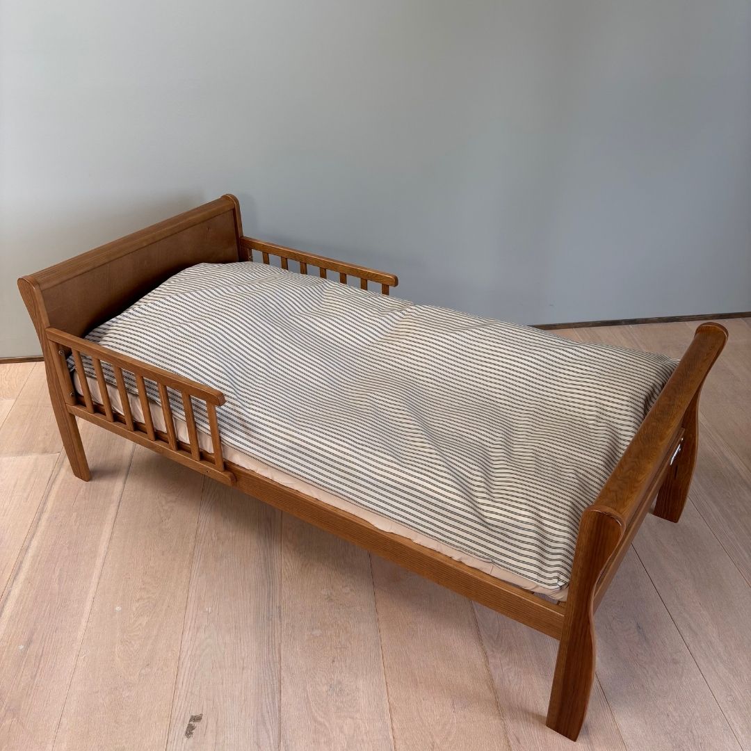 Junior sengesæt - 100x140, 40x45 cm - Green Double Stripe