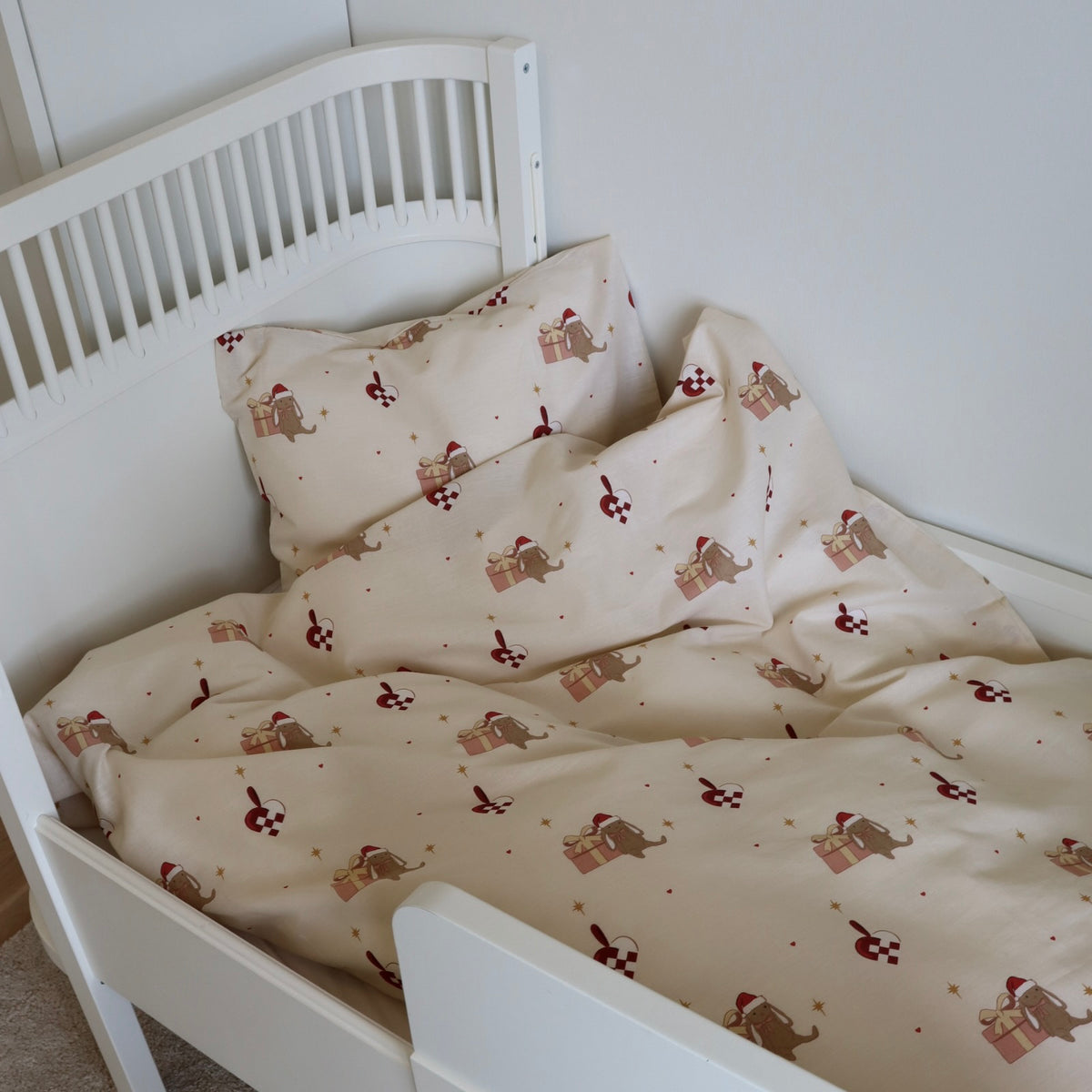 Junior sengesæt - 100x140, 40x45 cm - Christmas Love