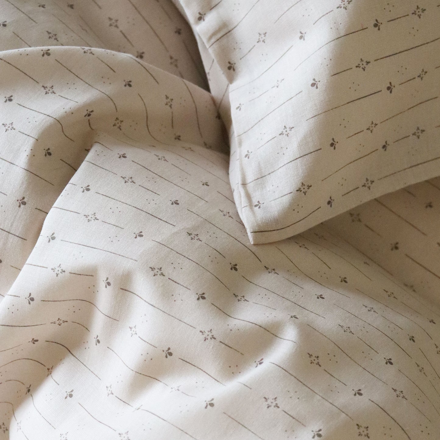 Baby sengesæt - 70x100, 40x45 cm - Flower Stripe