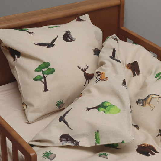 Junior sengesæt - 100x140, 40x45 cm - Forest Animal