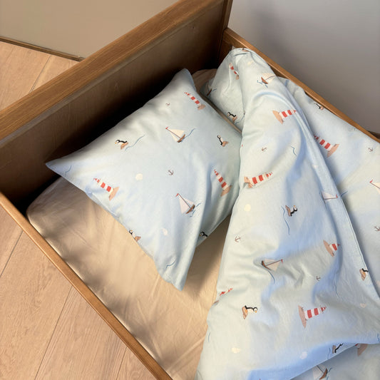 Junior sengesæt - 100x140, 40x45 cm - Sailor Puffin