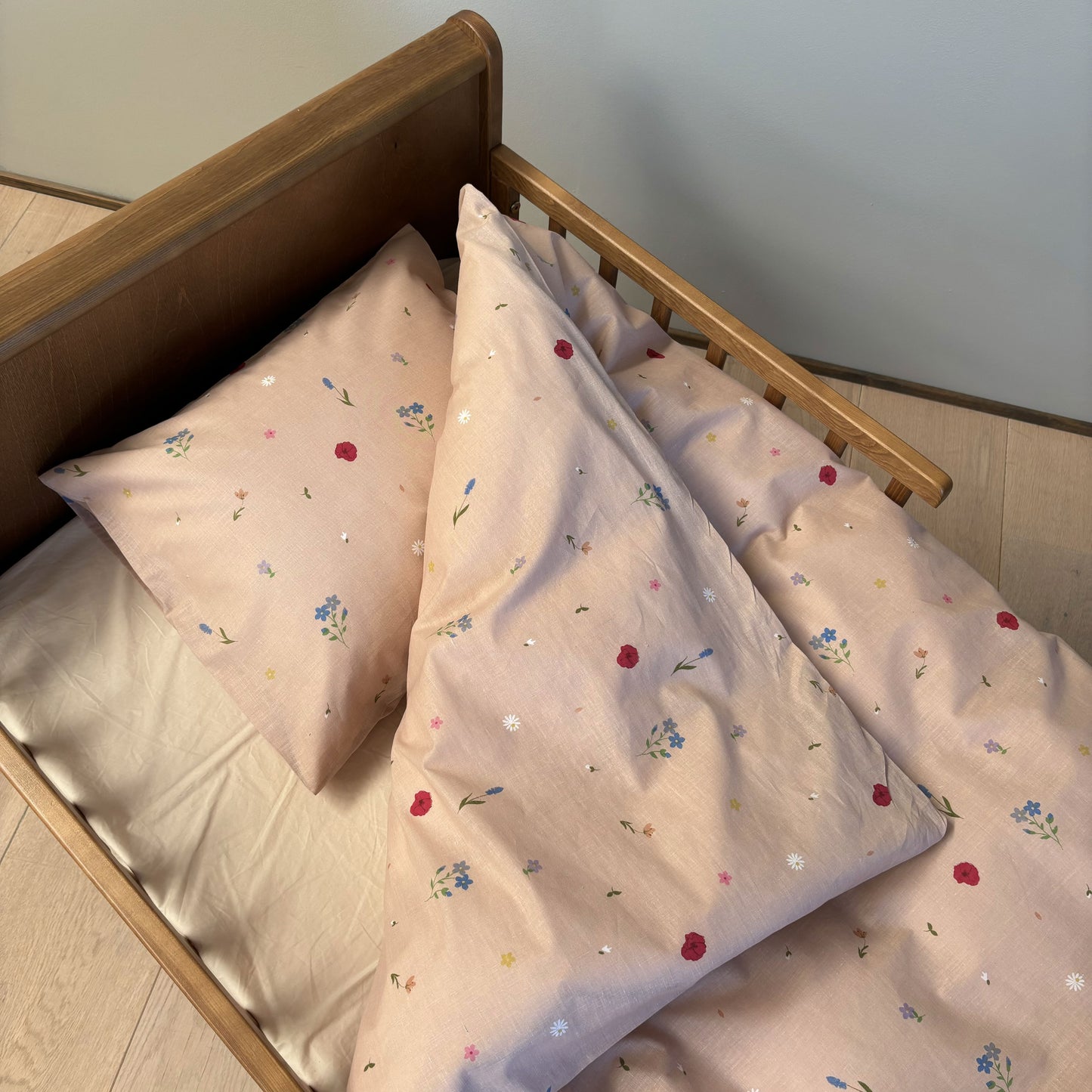 Baby sengesæt - 70x100, 40x45 cm - Flower Love